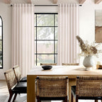 Nanspring Natural White Linen Curtains 102 Inches Long - Image 8