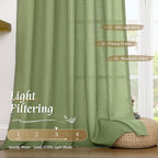 LAMIT Sage Green Linen Curtains - Image 4