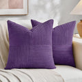 Fancy Homi 2 Packs Purple Samll Decorative Throw Pillow Covers 12x12 Inch by Fancy+Homi
