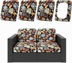 hyha 4Pcs Patio Cushion Covers, Stretch Outdoor Couch Cushion Covers Replacement by hyha