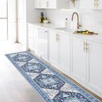 Yamaziot Washable Runner Rug, 2x10 Non-Slip Boho Vintage Hallway Rug Runner - Image 6