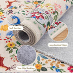 HEBE Washable Hallway Runner Rug 2'x 8' Non Slip Kitchen Rugs Runner, Low Pile - Image 3