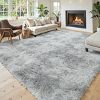Area Rugs 10x14 Living Room, Shaggy Carpet Soft Plush Furry Bedside Rug Large by Junhejiamei