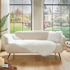 AMTOVO Faux Sheepskin Rug, 2 x 6 ft Faux Fur Rug - Image 2