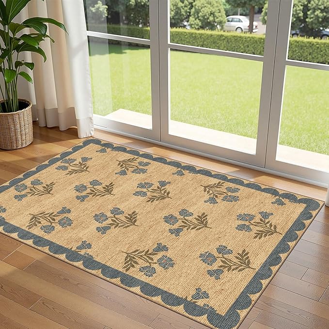 3x5 Floral Entry Rug by Othilic