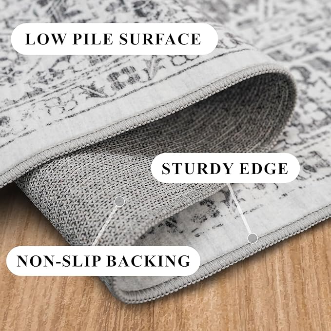 Washable 2'6''x12' Runner Rug - Image 5