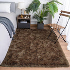 Goideal Fluffy Rug for Bedroom Living Room, 6x9 Brown Area Rugs, Faux Fur Shag - Image 2