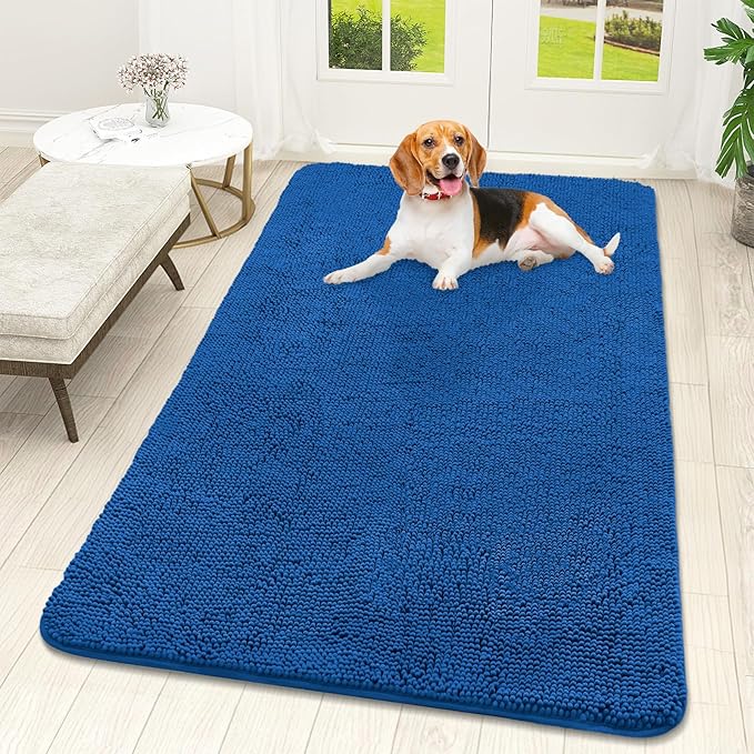 OLANLY Dog Door Mat for Muddy Paws 59x32, Absorbs Moisture and Dirt, Absorbent by OLANLY