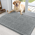 OLANLY Dog Door Mat for Muddy Paws 35x24, Absorbs Moisture and Dirt, Absorbent by OLANLY