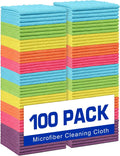 Orighty Microfiber Cleaning Cloth Bulk, 100 Pack Cleaning Rags, 12 x 11 in