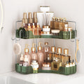 Corner Counter Organizer, 2-Tier Bathroom & Kitchen Storage Tray