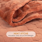 TOONOW Fleece Blanket Textured Fuzzy Plush Throw Blanket Twin Size 60" x 80" - Image 5