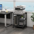 Fannova Printer Stand with Storage Shelf for PC Computer Tower CPU Shredder