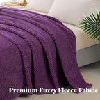 Whale Flotilla Queen Size Fuzzy Fleece Blanket - Image 5