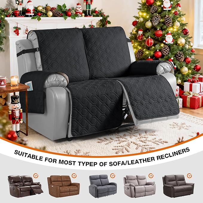 VANSOFY Waterproof Recliner Couch Covers, Sofa Covers 1-Piece Washable - Image 4