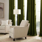 RYB HOME Green Velvet Curtains 102 inches - Image 6