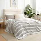 Snuggle Sac Queen Size Bedding Blankets, Super Soft Warm Blankets Cozy Knit - Image 2