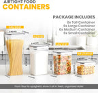 KICHLY Plastic Airtight Food Storage Containers Sets with Lids, 24 Pack