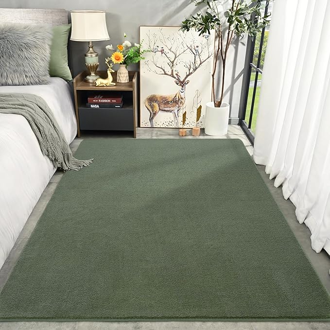 Amearea Large Modern Area Rugs for Bedroom Living Room, 5x8 Feet Sage Green - Image 6