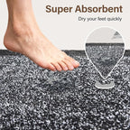Bathroom Rugs 30x20 Non Slip Washable, Dark Blue Bath Mat - Image 7