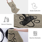 Smiry Dog Door Mat for Muddy Paws, Absorbent Dirt Trapper Non Slip Quick Dry - Image 6