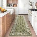 Washable Kitchen Runner 2x6 Non-Slip Floral Carpet Runner by GarveeHome