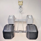 Self-Leveling 70 lb. Drywall Hanger (8 Pack), No-Tool, No-tilt: Heavy-Duty Patented Top-Dual-Hooks Lock Wire for Stable & Level Picture Hanging in One Action, with One Hanger; 24 S.S. Nails
