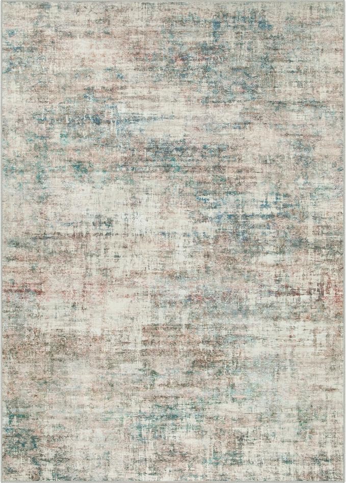 10x14 Area Rugs Washable Rug: Modern Abstract Living Room Rug Soft Anti-Skid - Image 4