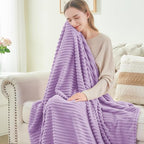 BEDELITE Fleece Blanket Twin Size – 3D Ribbed Jacquard Soft and Warm Decorative - Image 4