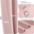 MIULEE Baby Pink Blackout Curtains - Image 4