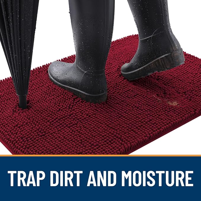 OLANLY Dog Door Mat for Muddy Paws 40x32, Absorbs Moisture and Dirt, Absorbent - Image 2