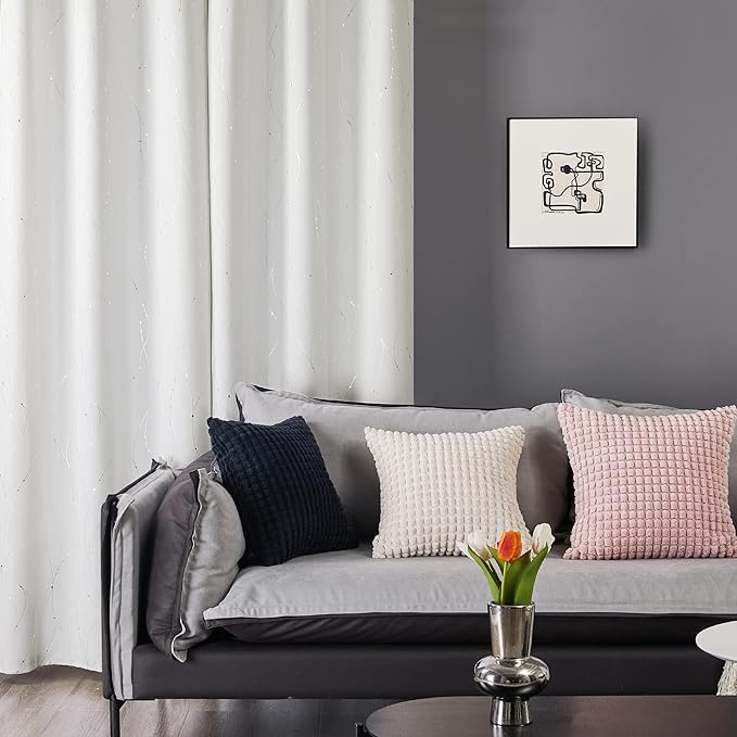 Deconovo Room Darkening Curtains, 38 x 90 Inch Drape - Image 3