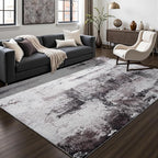 Toneed Abstract Area Rug Modern Washable Rug Soft Non Slip Rug Low Pile by Toneed