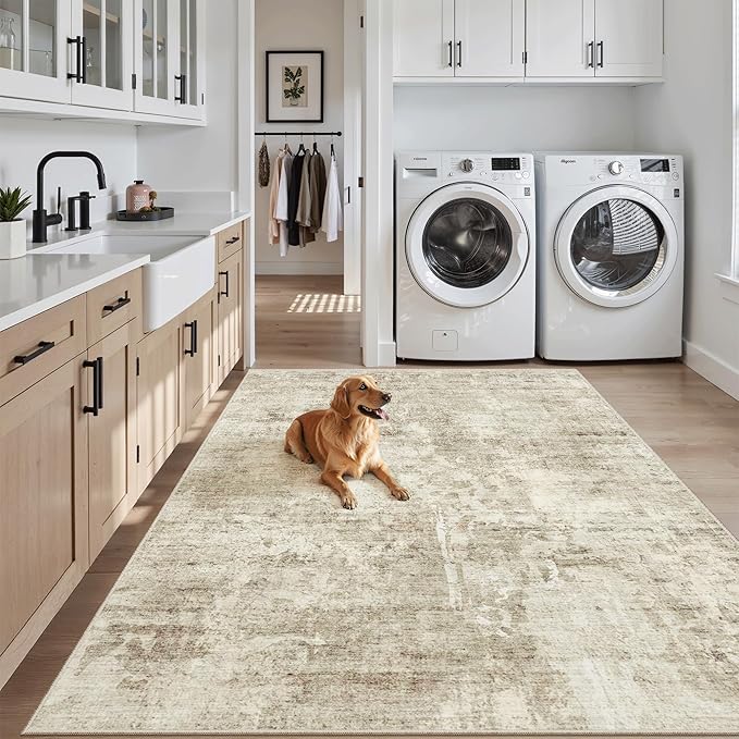 3x5 Rug, Small Area Rug for Kitchen, Machine Washable Non-Slip Throw Rug - Image 3