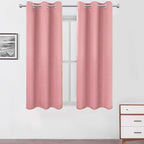 LEMOMO Pink Thermal Blackout Curtains/38 x 63 Inch/Set of 2 Panels Room by Lemomo