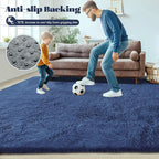 2x6 Runner Rug for Bedroom: Fluffy Shag Soft Washable Rugs Small Fuzzy Plush - Image 6