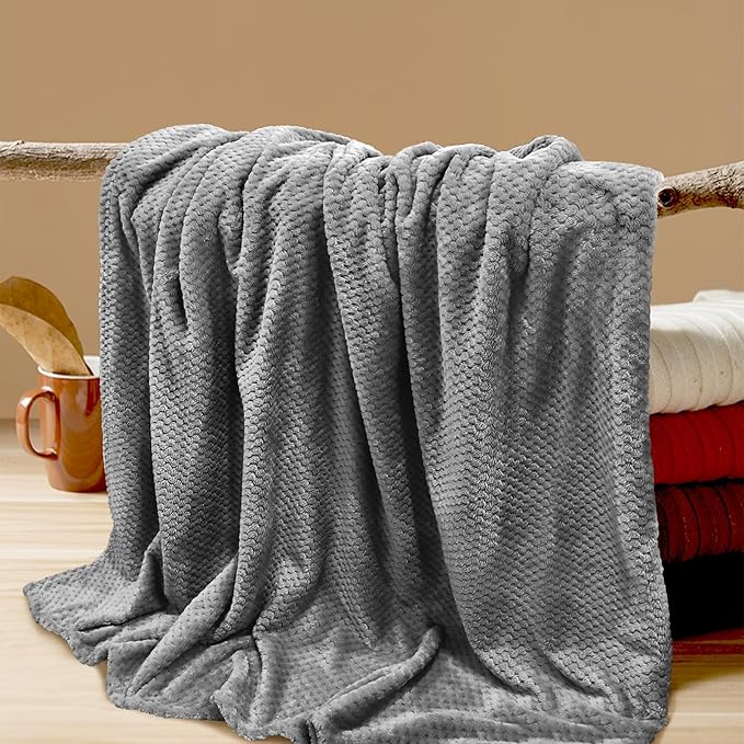 4 Pack Fleece Throw Blankets 50x60 Inches - Image 9