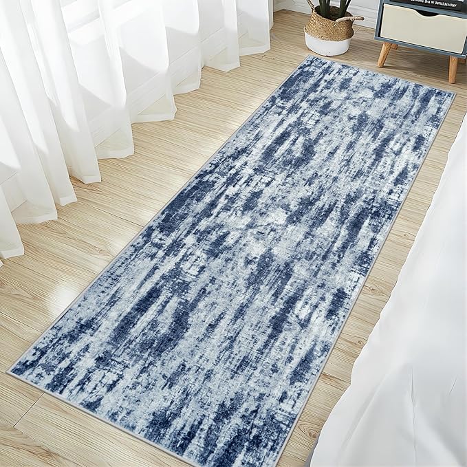2'6''x8' Runner Rugs Washable Rug: Modern Abstract Living Room Rug Soft - Image 2