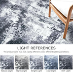 KOZYFLY 2x3 Rug Non-Slip Small Area Rug Abstract Machine Washable Indoor Front - Image 3