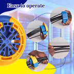 Wire Comb for Network Ethernet Cable Management Organizer Tool with Cat5 Cat6 Wire Straightener Low Voltage PSU Organizing Tool (2 Pack Yellow Blue)