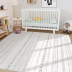 Nakagishi 8x10 Area Rugs Living Room: Washable Boho Large Neutral Soft - Image 8