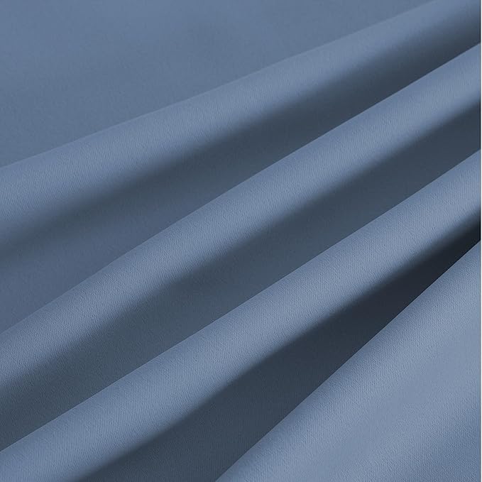 NICETOWN Room Darkening Draperies Curtains Panels, 2 Panels Stone Blue W52 x L90 - Image 8