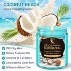 C
CACALOM
Odor
Eliminating
Candle,
Home
Scented
Candles,
Coconut
Beach,
7oz