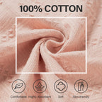 HEAVYWOOD Bathroom Hand Towel Turkish Cotton Face Towel 14X30 Absorbent Soft Face Kitchen Towel Decorative Set Boho Farmhouse Bathroom Decor (Beige, Pink, Coffee, Blue)