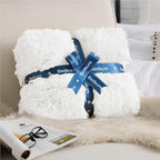 Bedsure GentleSoft Fluffy White King Size Blanket - Image 6