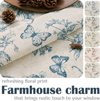 jinchan Floral Curtains Lined Linen Blend Curtain - Image 5