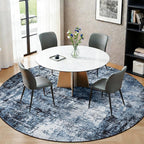 Rugflix Round Area Rugs 8Ft for Living Room, 8x8 Washable Rug Stain-Resistant - Image 3
