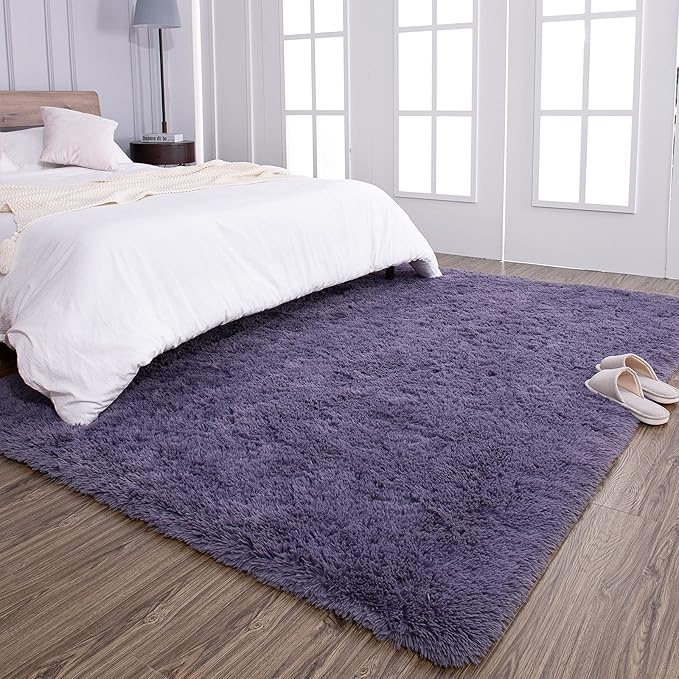 TWINNIS Super Soft Shaggy Rugs Fluffy Carpets 4x5.9 Feet, Indoor Modern Plush - Image 8
