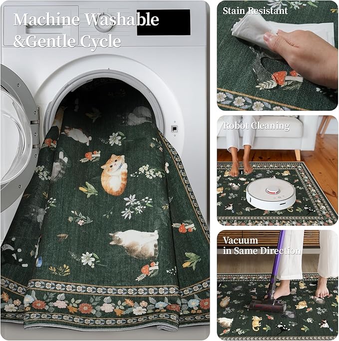 2x10 Washable Hallway Runner Rug - Image 6