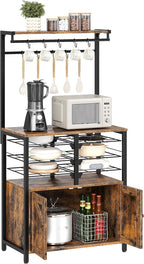 CHOEZON Kitchen Bakers Rack, Pot and Pan Organizer, Microwave Stand Cabinet